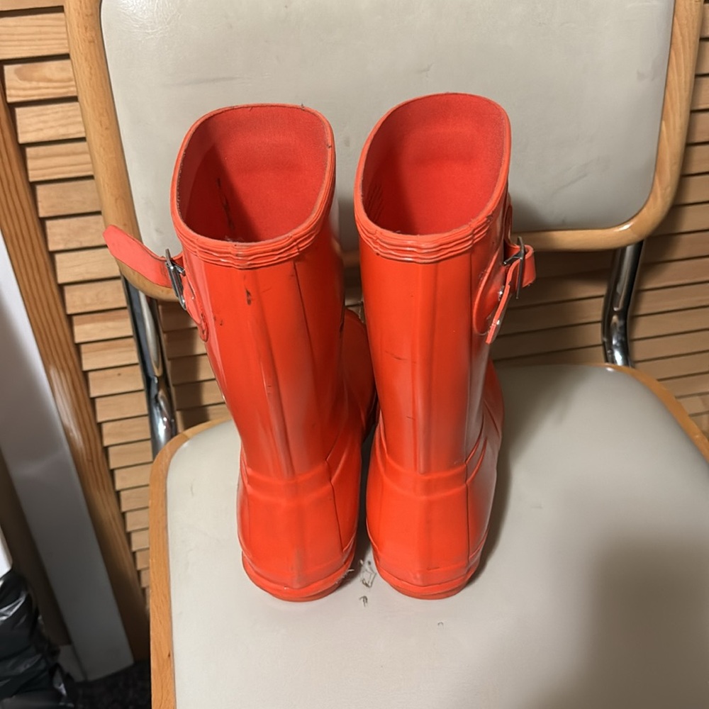 Orange Hunter Boots - Picture 2 of 4